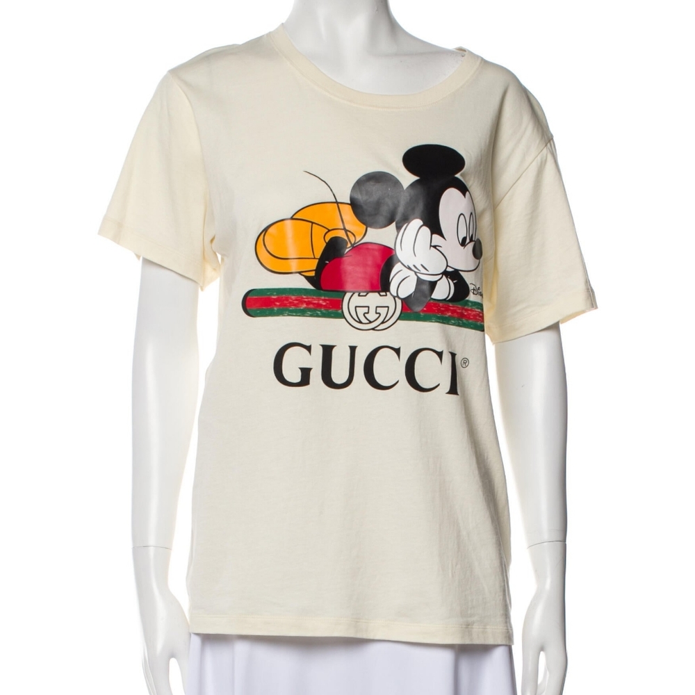 Authentic Gucci x Disney Women's Mickey Mouse Web GG T-shirt Gr. M New